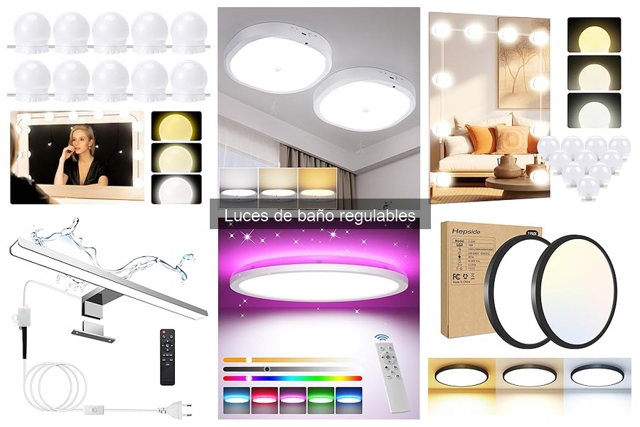 Guía de instalación de luces de baño regulables