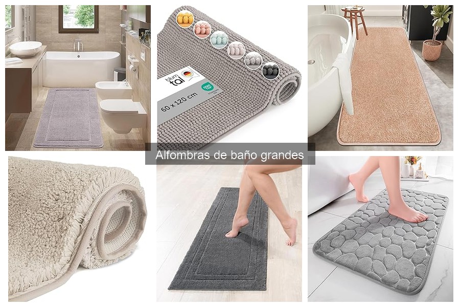 Guía para Elegir Alfombras de Baño Grandes Efectivas
