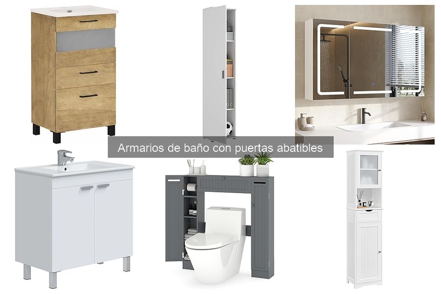 Guía para elegir armarios de baño con puertas abatibles