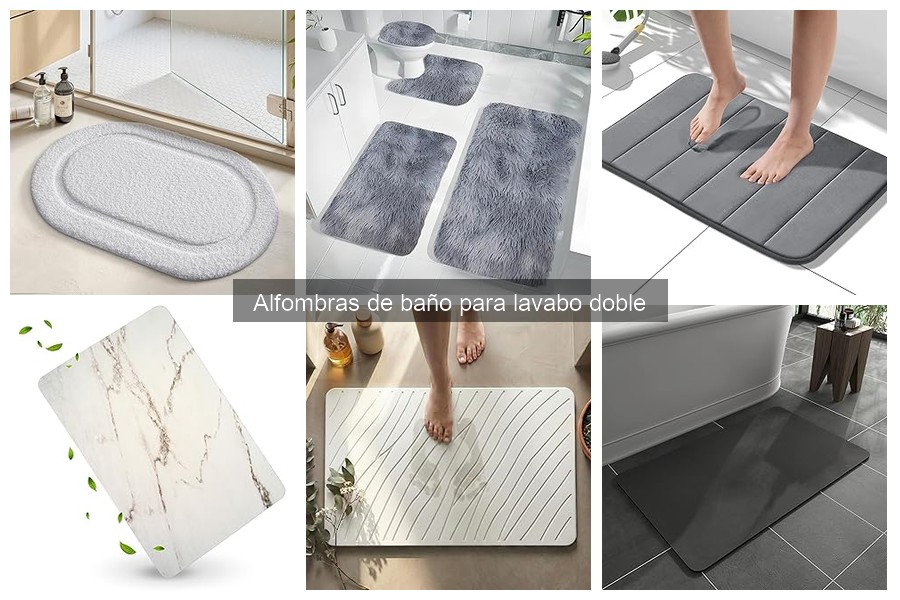 Guía para elegir la mejor alfombra de baño para lavabo doble