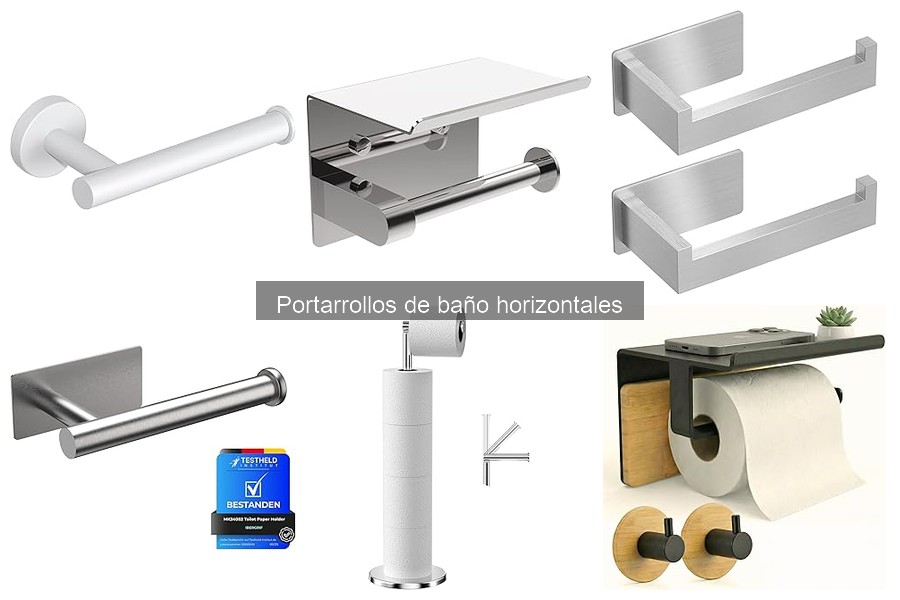 Guía para instalar portarrollos de baño horizontales