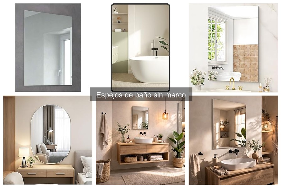 Guía para instalar un espejo de baño sin marco