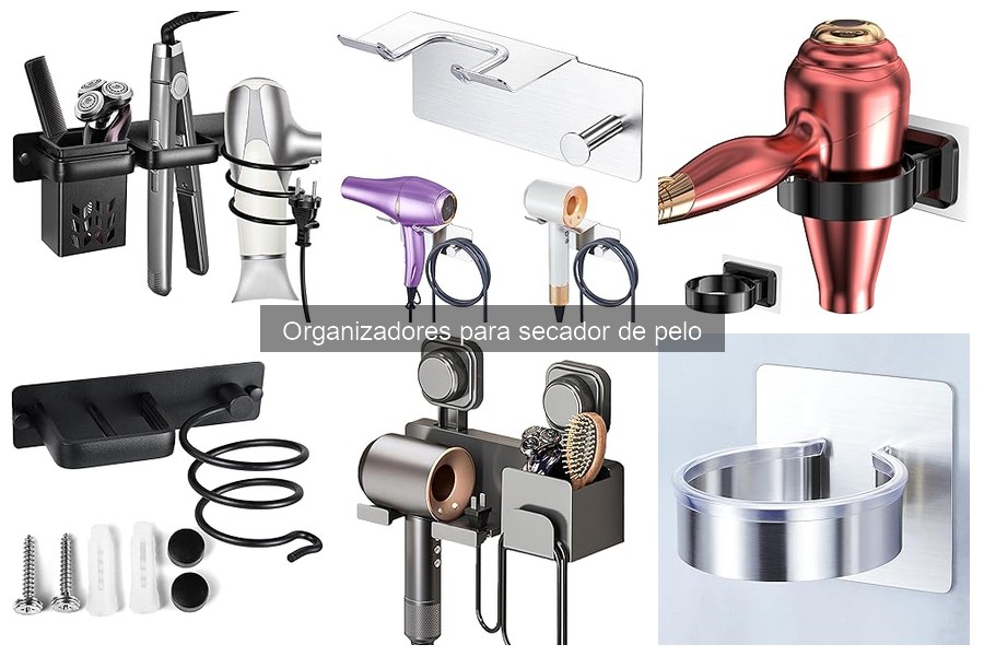 Guía para instalar un organizador para secador de pelo