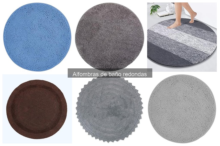 Ideas creativas para decorar con alfombras de baño redondas