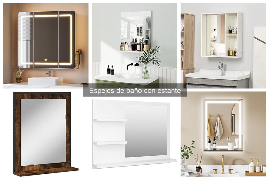 Ideas Creativas para Decorar con Espejos de Baño con Estante