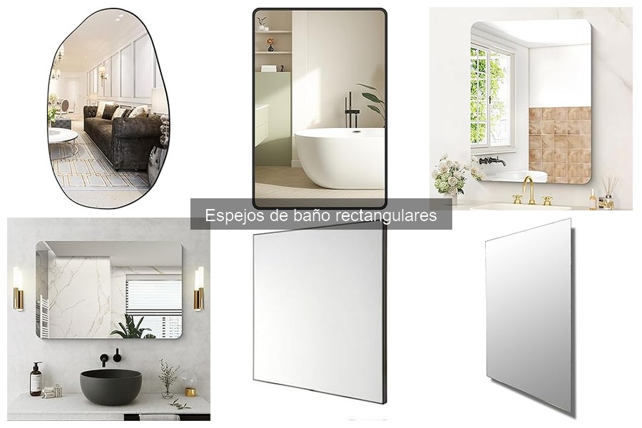 Ideas creativas para decorar con espejos de baño rectangulares