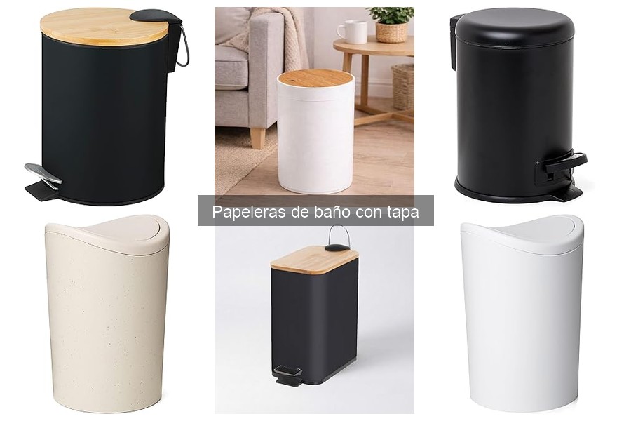 Ideas Creativas para Decorar con Papeleras de Baño con Tapa