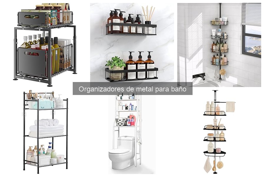 Ideas creativas para organizar tu baño con metal
