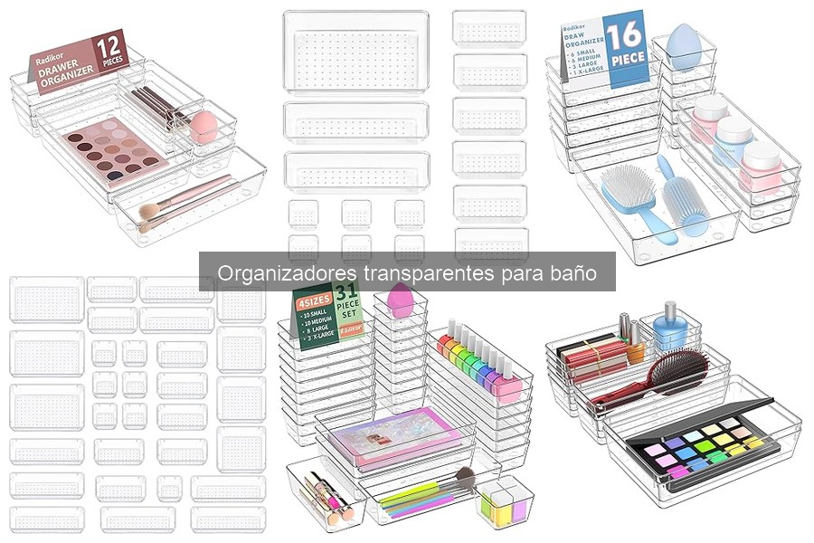 Ideas creativas para organizar tu baño con organizadores transparentes
