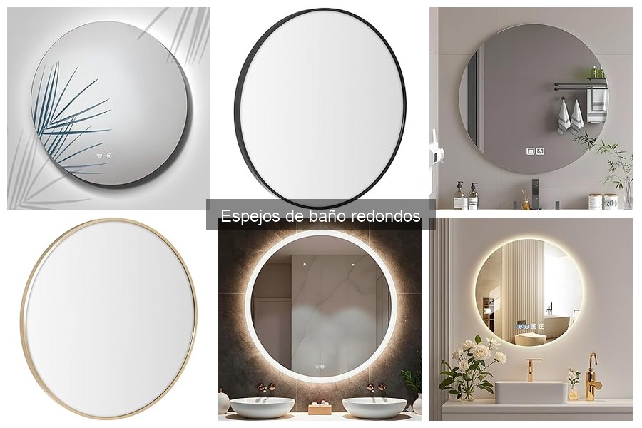 Ideas creativas para usar espejos redondos en el baño