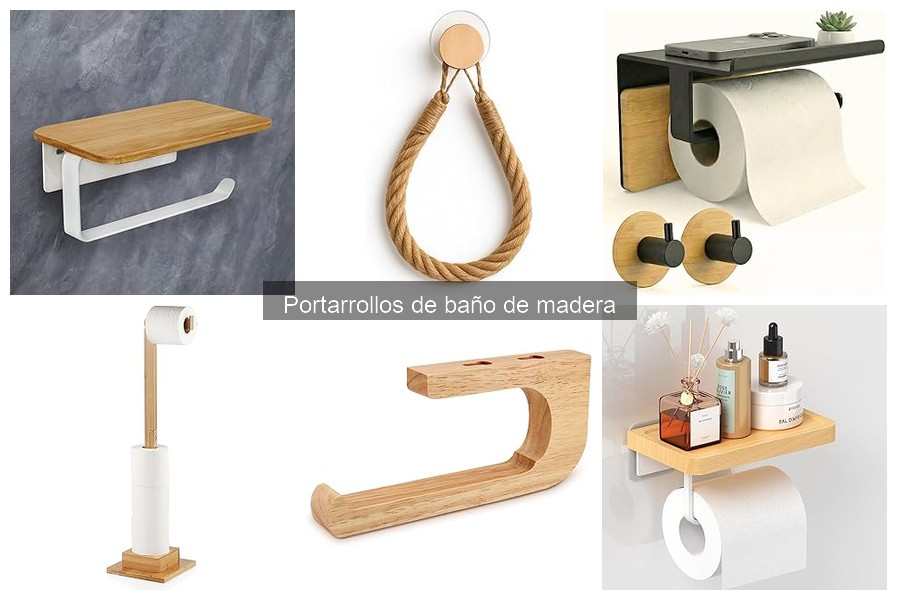 Ideas creativas para usar portarrollos de baño de madera