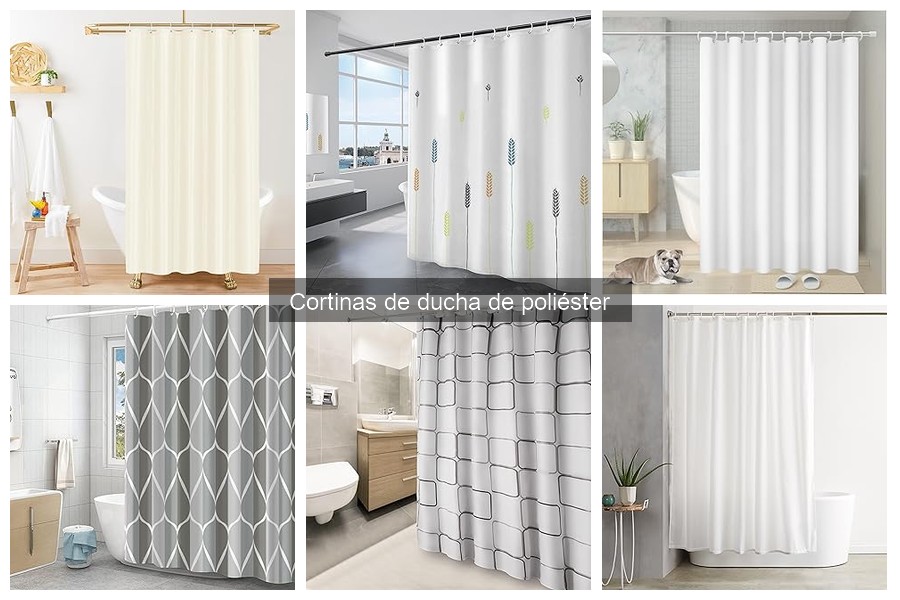 Ideas de decoración con cortinas de ducha de poliéster