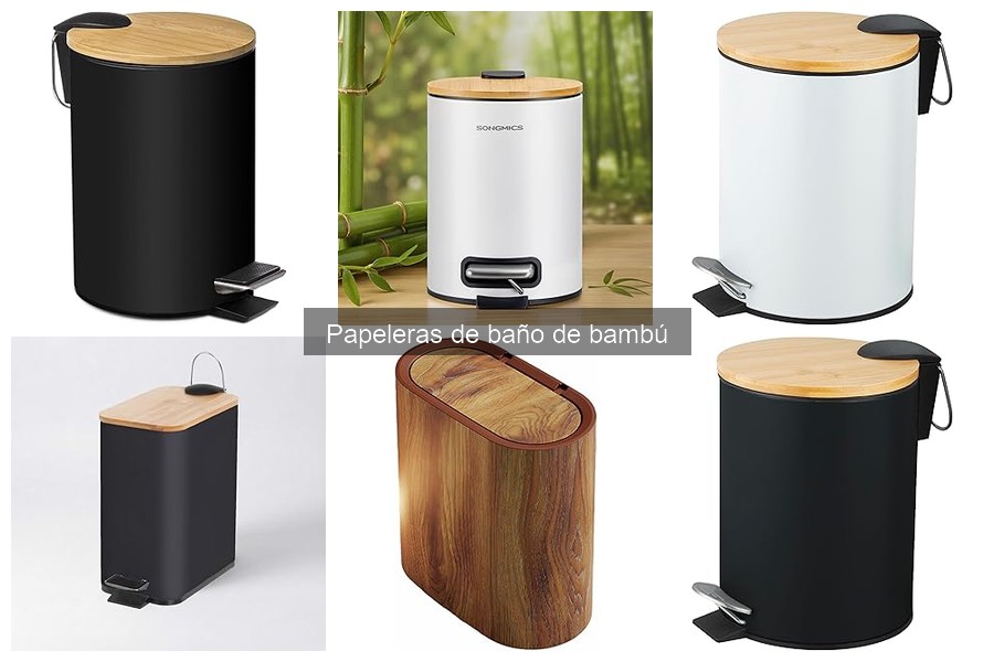 Ideas de Decoración con Papeleras de Baño de Bambú