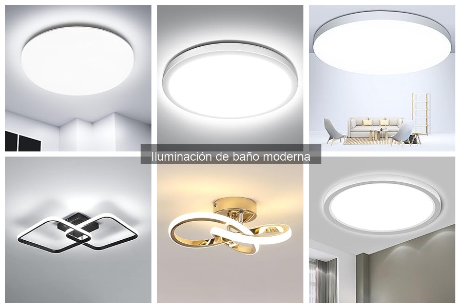 Ideas de diseño con iluminación moderna para baños