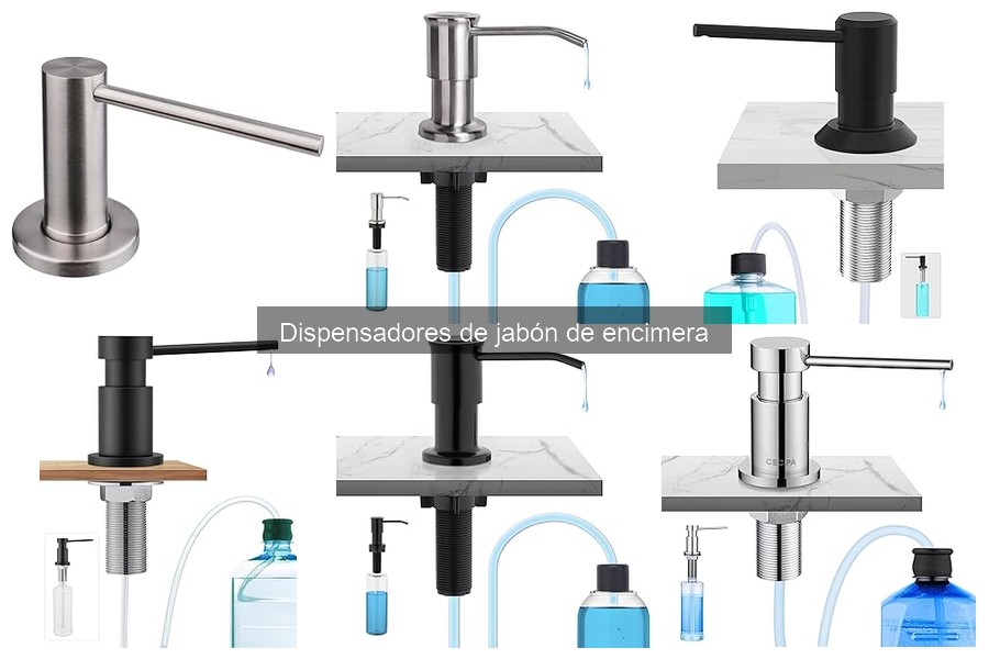 Ideas decorativas para dispensadores de jabón de encimera