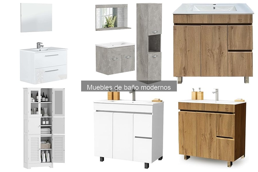 Ideas modernas para decorar con muebles de baño