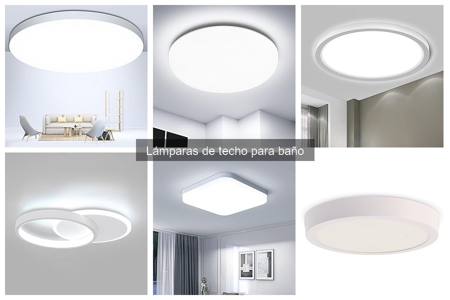 Ideas para Combinar Lámparas de Techo en el Baño