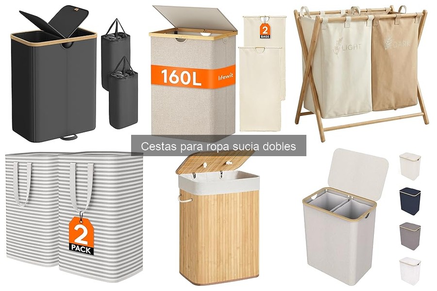 Ideas para organizar con cestas para ropa sucia dobles