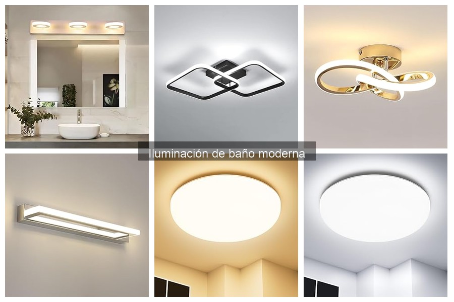 Iluminación de baño moderna: características y ventajas