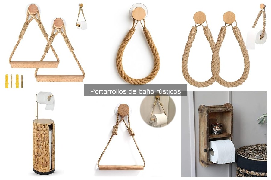 Inspira tu baño con portarrollos rústicos únicos