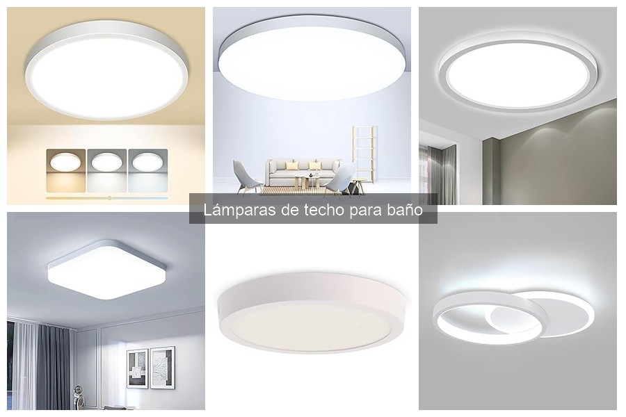 Lámparas de techo económicas para baño: ¡ilumina sin gastar!