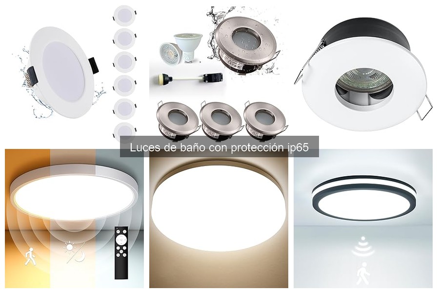 Luces de baño con protección IP65: características esenciales