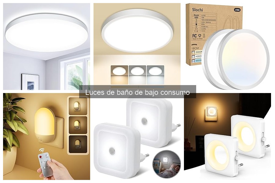Luces de baño de bajo consumo: beneficios y características