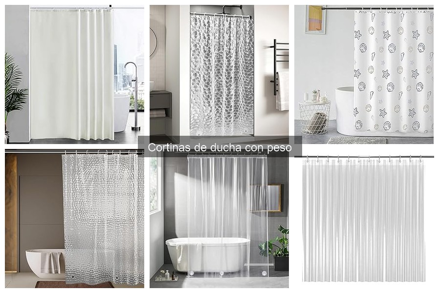 Mantenimiento de cortinas de ducha con peso: consejos prácticos