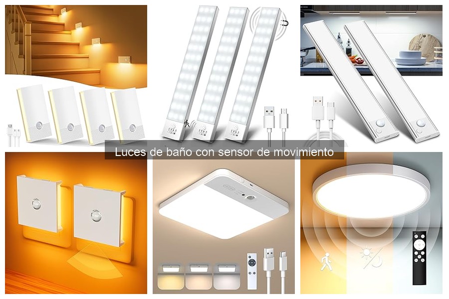 Mantenimiento de luces de baño con sensor de movimiento