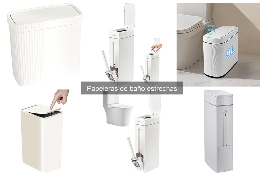 Mantenimiento efectivo de papeleras de baño estrechas