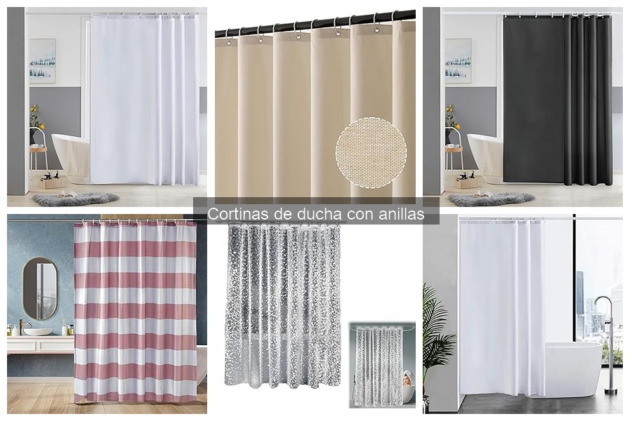 Mantenimiento y limpieza de cortinas de ducha con anillas