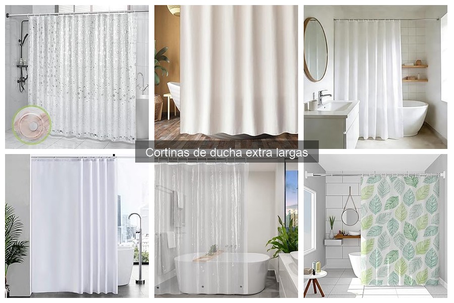 Mantenimiento y limpieza de cortinas de ducha extra largas