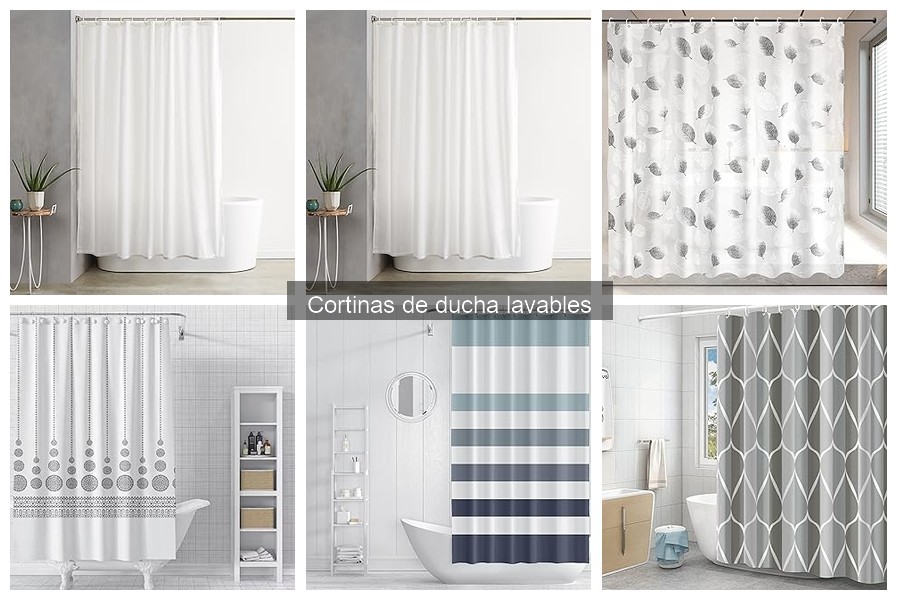 Mantenimiento y limpieza de cortinas de ducha lavables