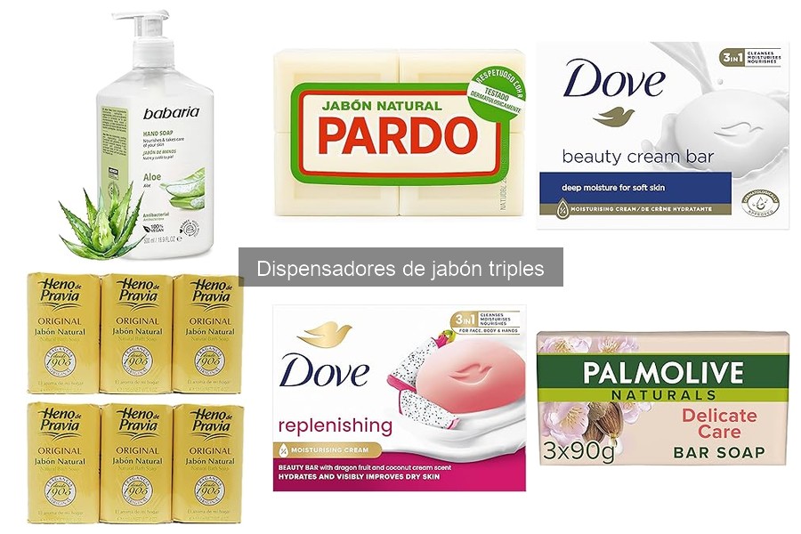 Mantenimiento y limpieza de dispensadores de jabón triples