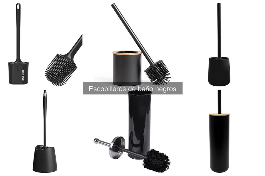 Mantenimiento y limpieza de escobilleros de baño negros