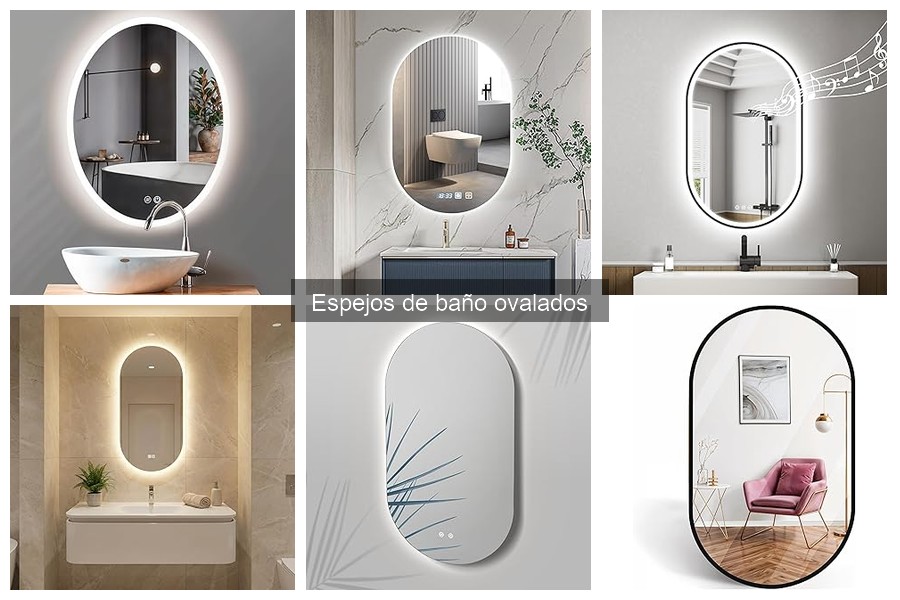 Mantenimiento y limpieza de espejos de baño ovalados