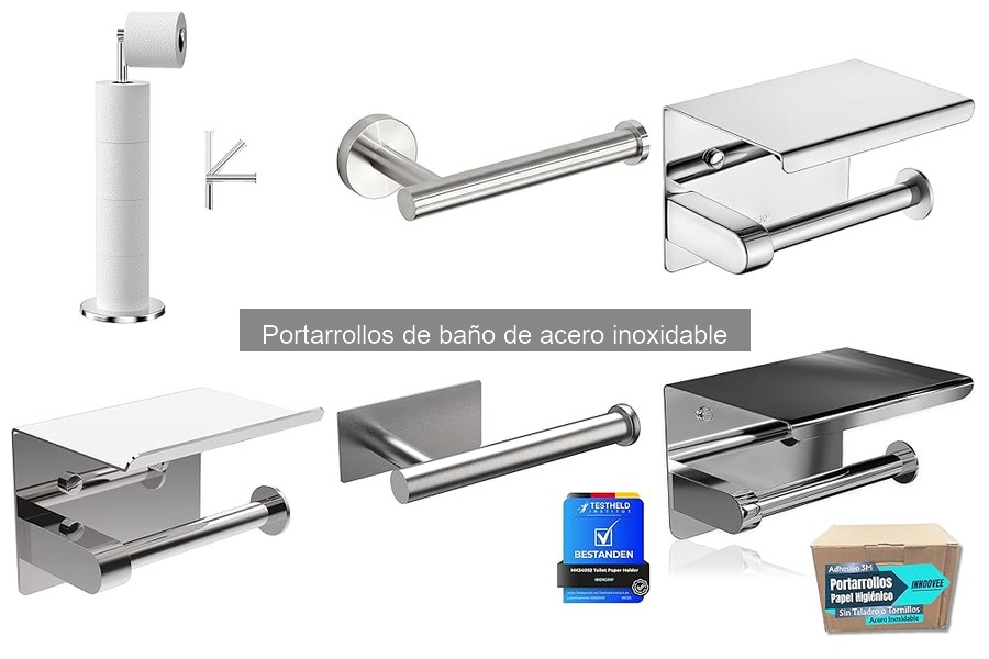 Mantenimiento y limpieza de portarrollos de acero inoxidable