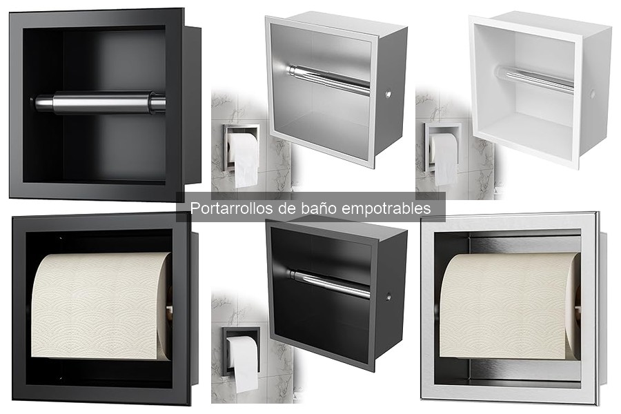Mantenimiento y limpieza de portarrollos empotrables en baño