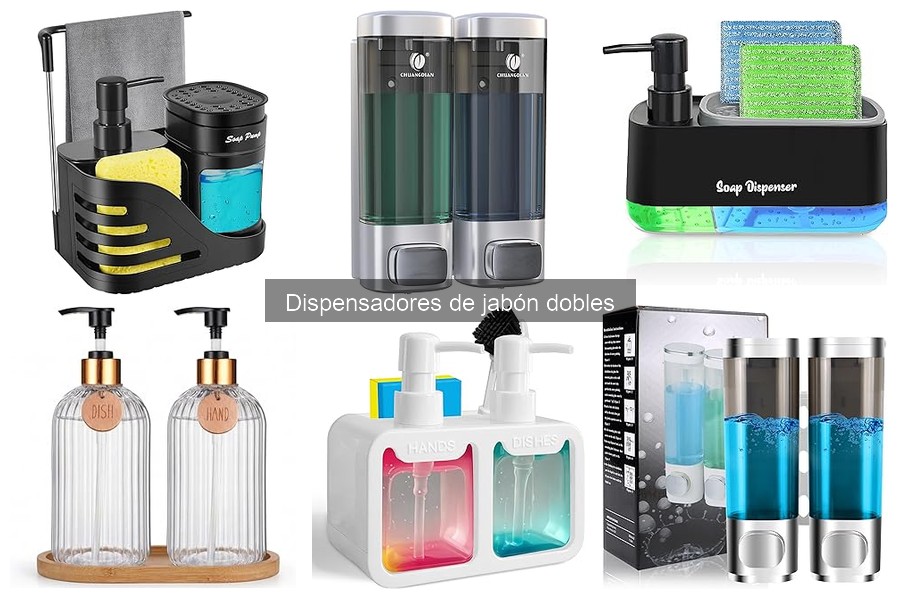 Materiales comunes en dispensadores de jabón dobles