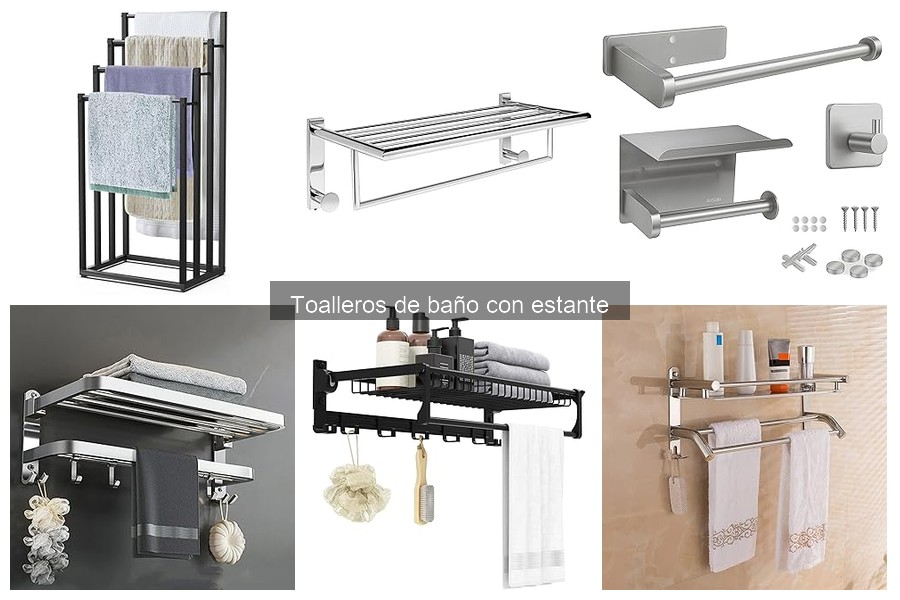 Materiales de toalleros de baño con estante y sus beneficios