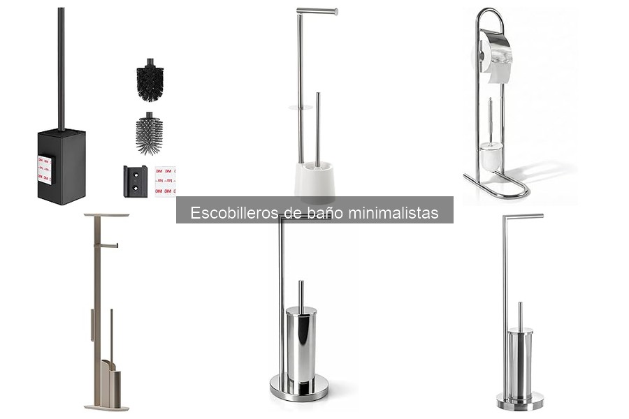 Materiales ideales para escobilleros de baño minimalistas