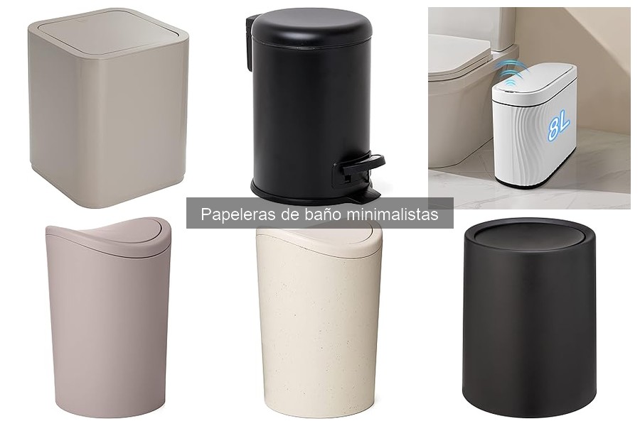 Materiales Ideales para Papeleras de Baño Minimalistas