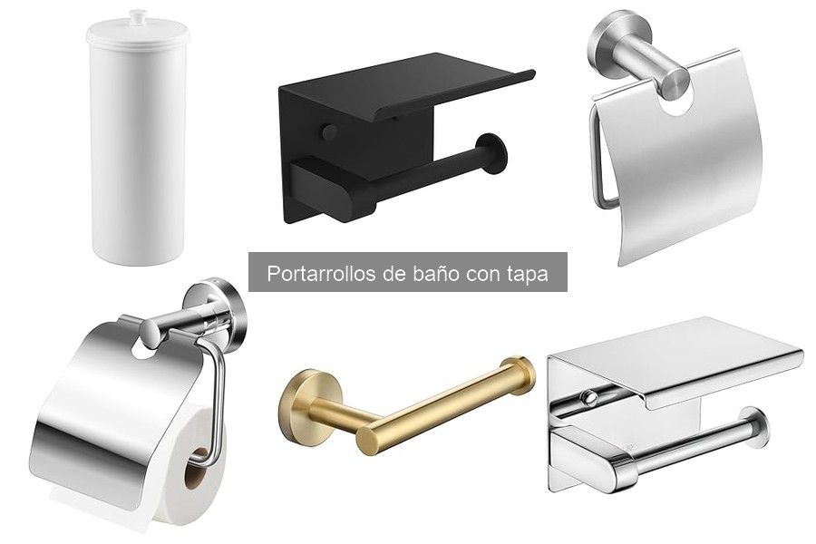 Materiales ideales para portarrollos de baño con tapa