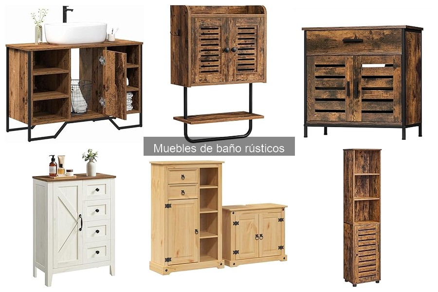 Materiales más Usados en Muebles de Baño Rústicos