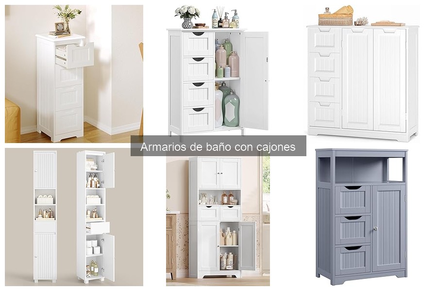 Materiales recomendados para armarios de baño con cajones