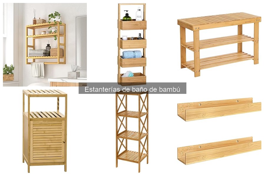 Medidas Comunes de Estanterías de Baño de Bambú