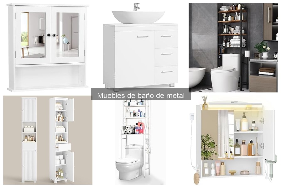 Mejores accesorios para muebles de baño de metal