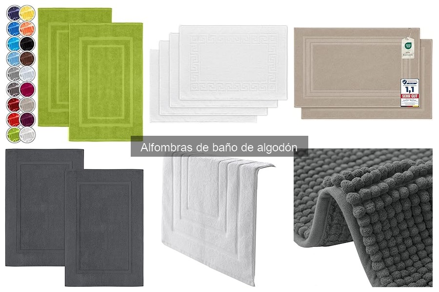Mejores alfombras de baño de algodón para espacios pequeños