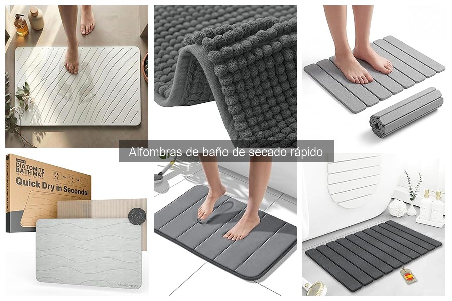 Mejores alfombras de baño de secado rápido para familias con niños