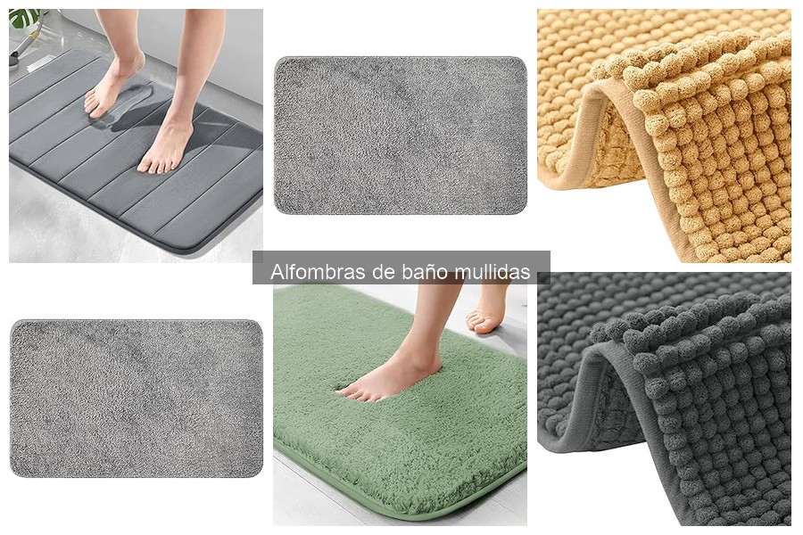 Mejores alfombras de baño mullidas para espacios reducidos